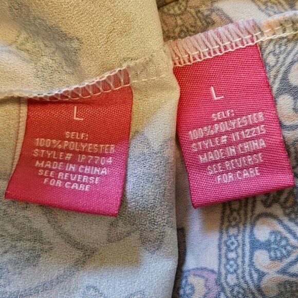 Colorful Beautiful Print Matching Shirt and Shorts Set-NWOT- Size Large - Picture 17 of 17